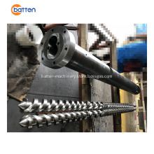 75/28 extruder parallel twin screw barrel for pvc